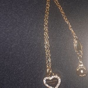 Michael kors heart pendant necklace!